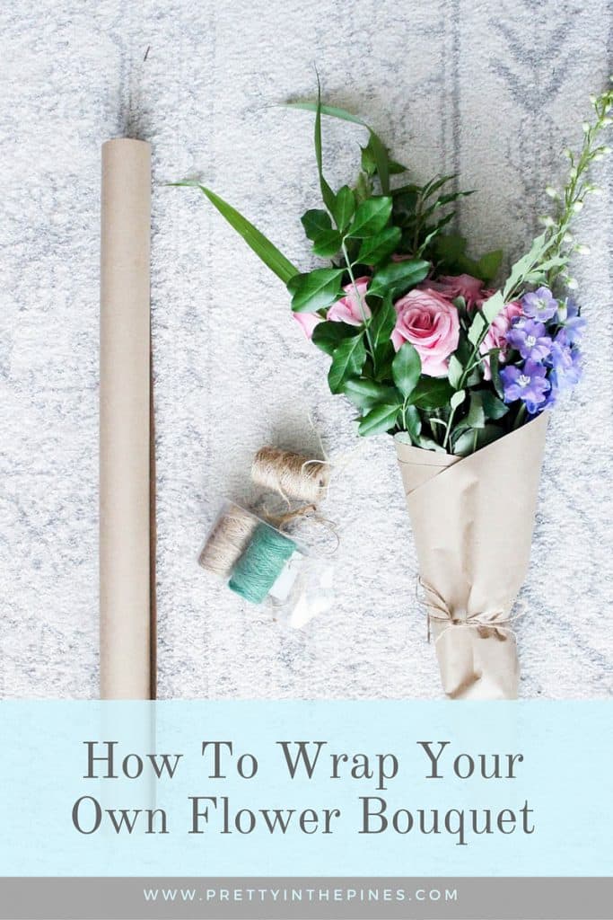How To Gift Wrap a Bouquet of Your Own Fresh Flowers