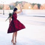 red holiday dress, christmas dress, pretty in the pines blog, nc north carolina blogger, chic wish, kendra scott winter collection giveaway, 12 days of christmas, twelve days of giveaways