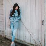 chicwish trench coat women, pretty in the pines north carolina fashion style blog, spring outerwear