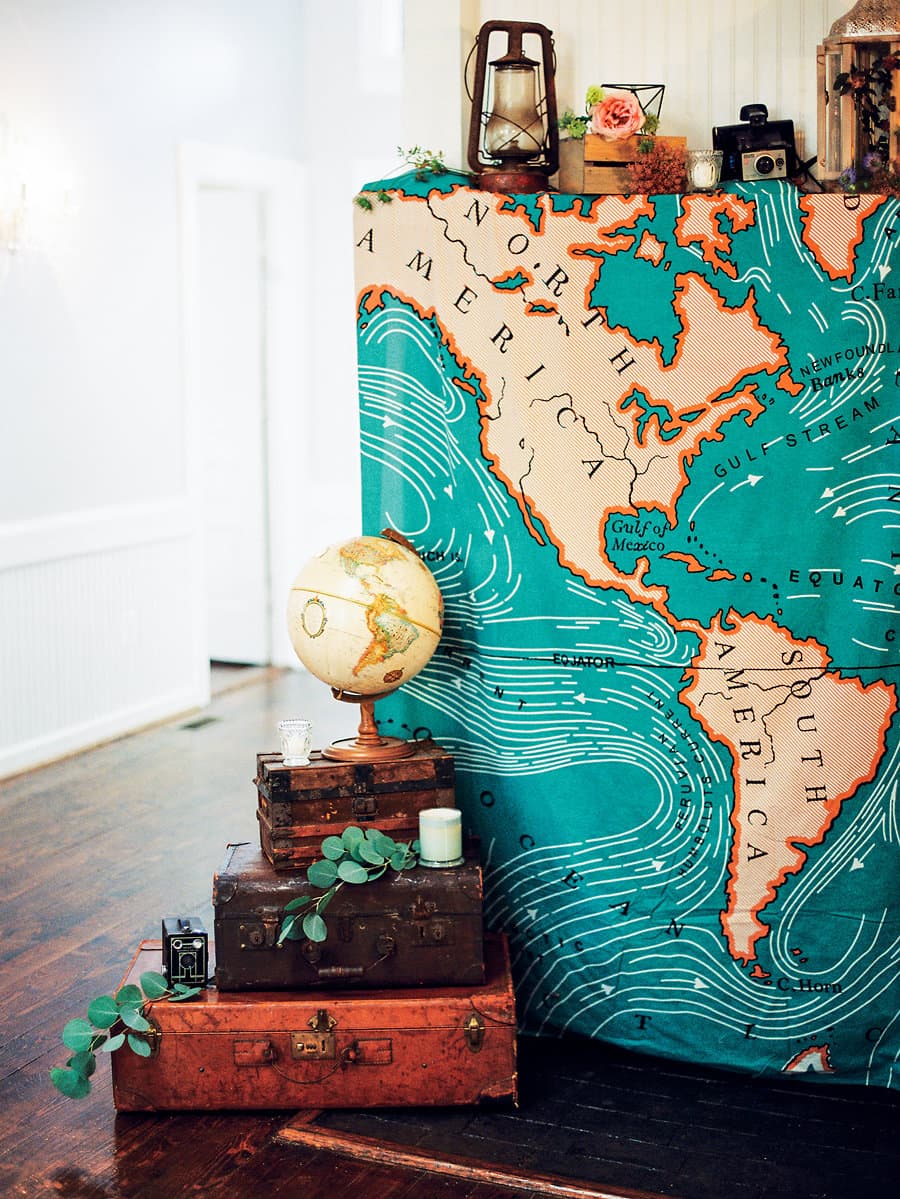Adventure Themed Bridal Shower, Travel Theme Party