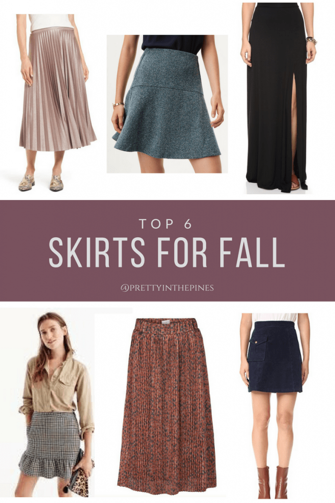 BEST FALL SKIRTS- ft. LOFT Herringbone Skirt with Pretty in the Pines