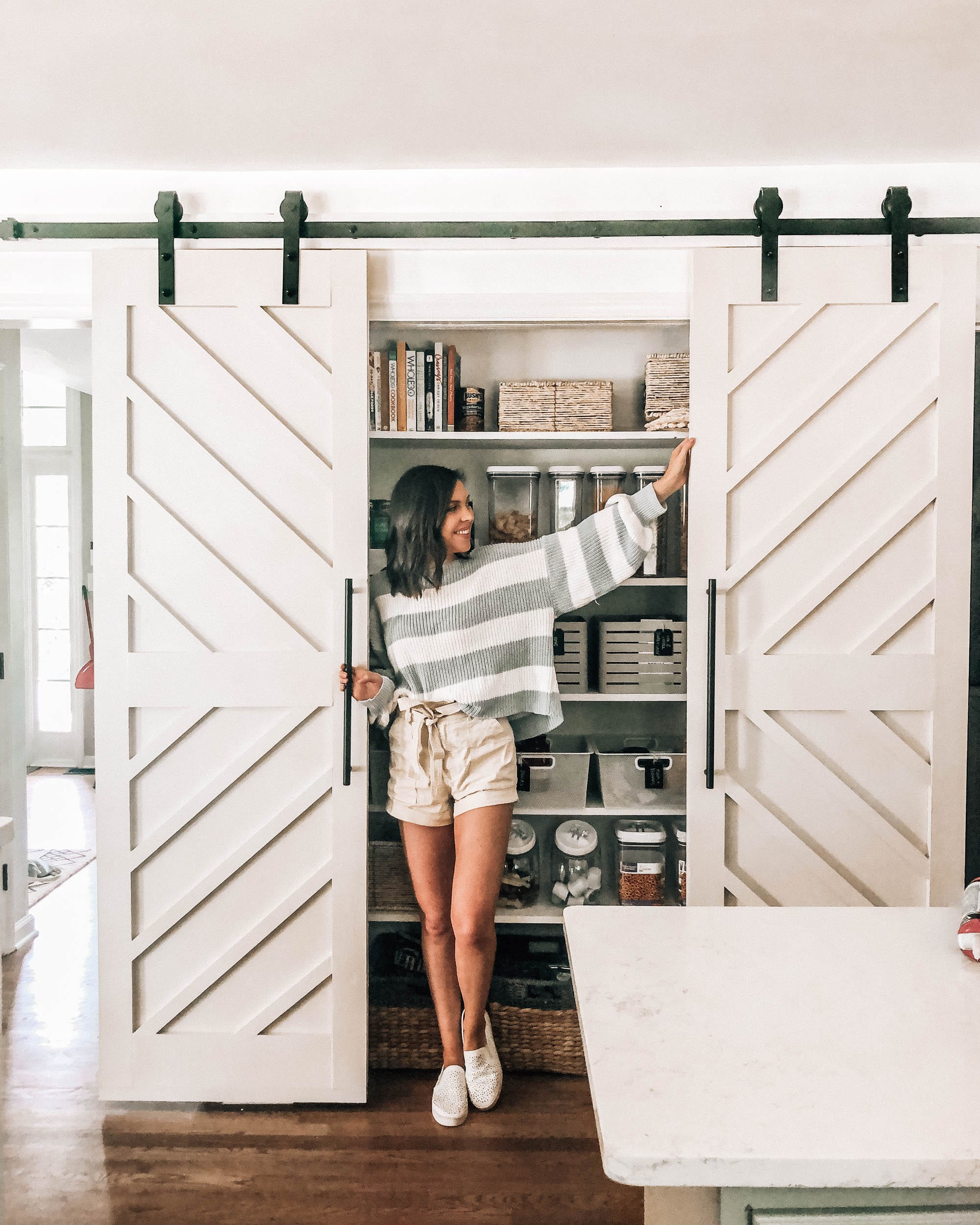 Diy Pantry Double Barn Doors Pretty In The Pines North Carolina