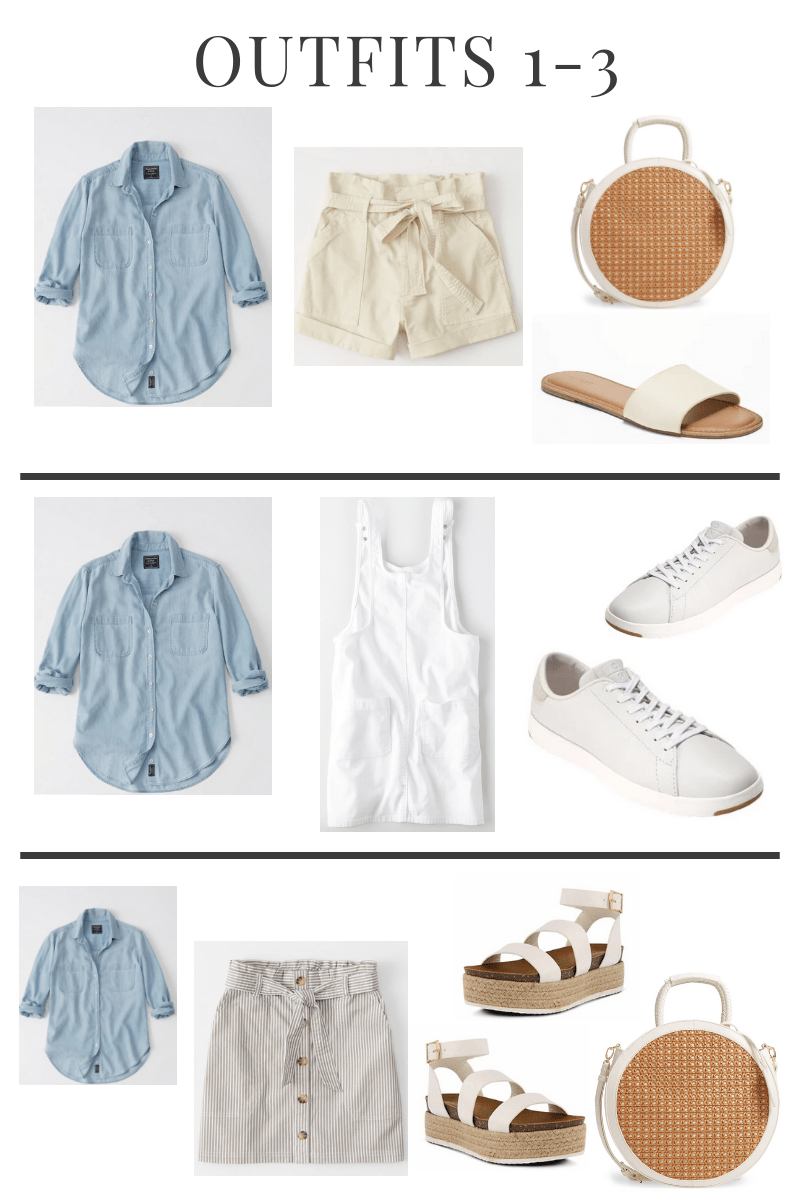 A casual summer capsule wardrobe