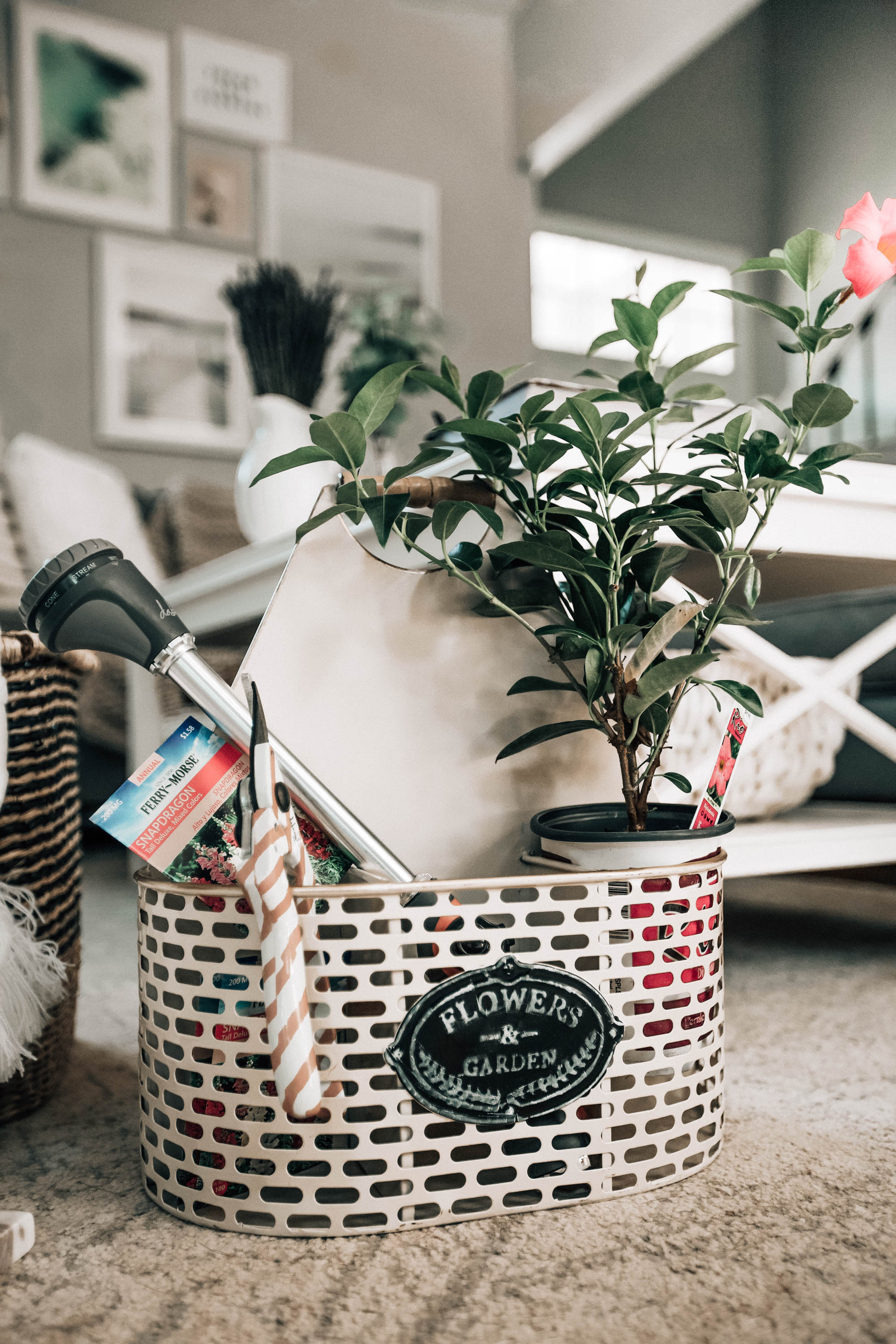 Housewarming Gift Basket Ideas / Simple and Personal Gift Wrapping