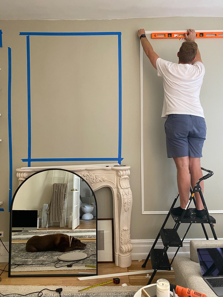 peel and stick wall molding frame