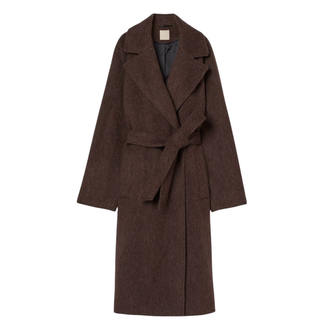Wool-blend Tie Belt Coat - Pretty in the Pines, New York City Lifestyle ...