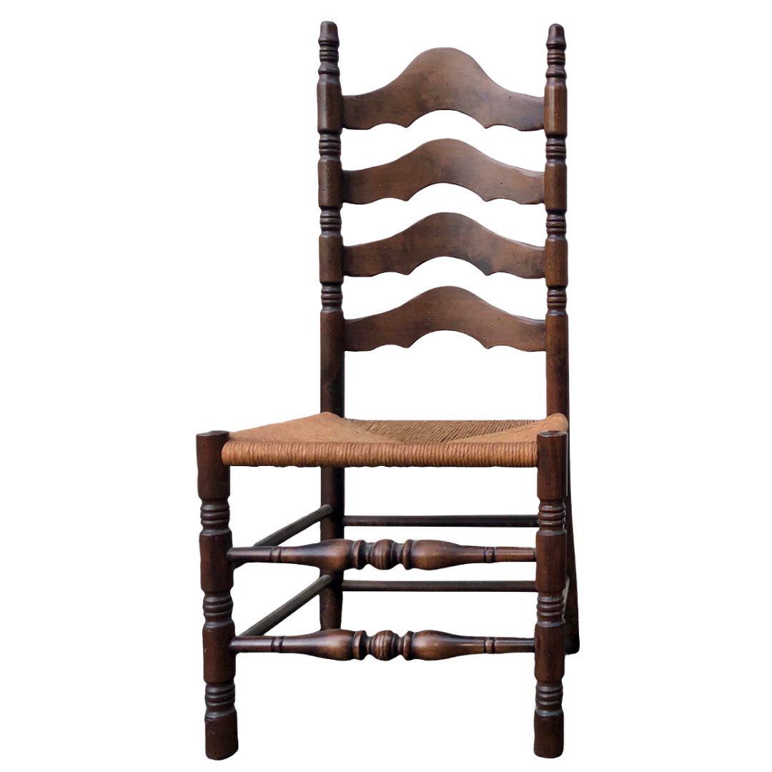 Antique Ladder Back Dining Chairs Pretty in the Pines, New York City